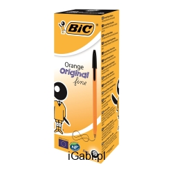 BIC ORANGE® ORIGINAL DŁUGOPIS CZARNY PUDEŁKO 20 SZT.